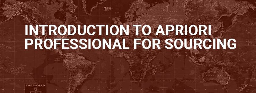 Introduction to aPriori Professional for Sourcing