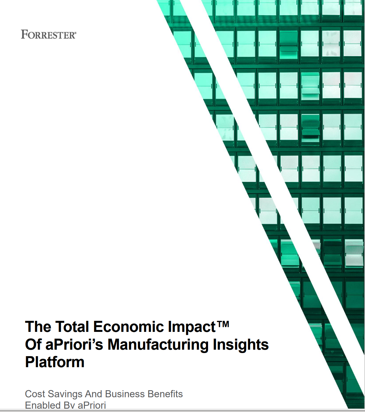 Forrester reports that aPriori customers get 600% ROI