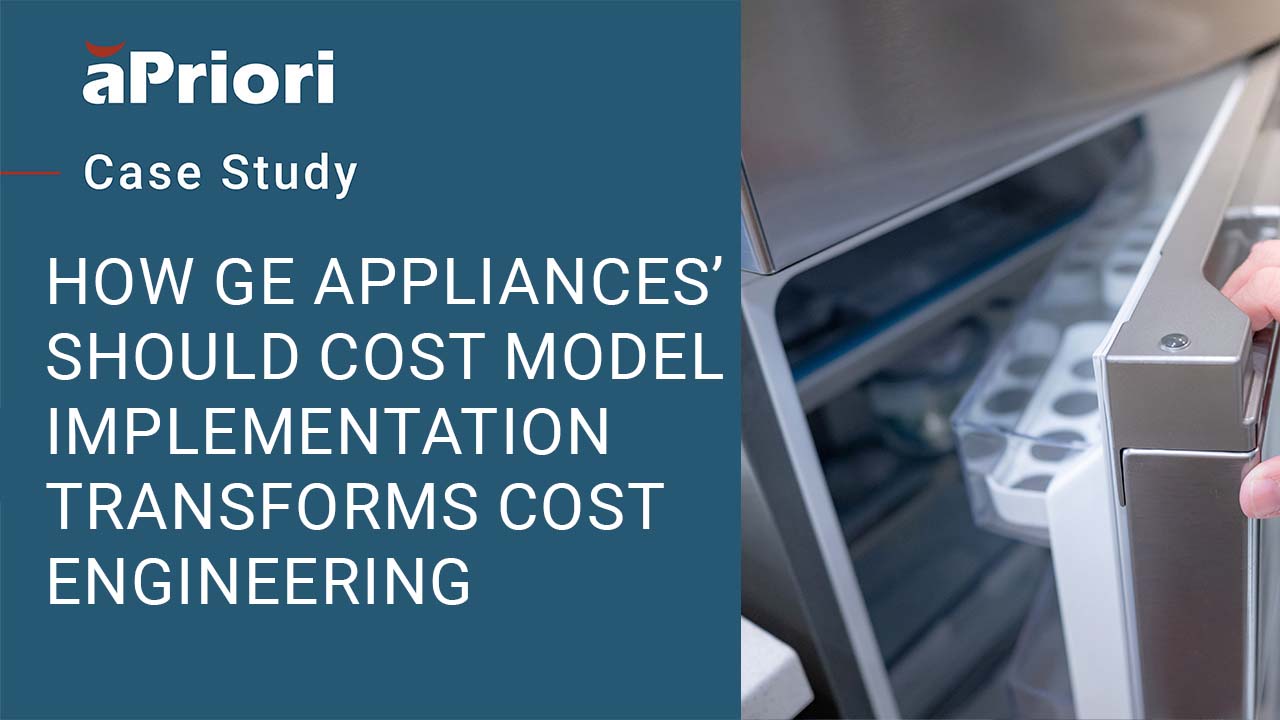 GE Appliances used a four-step change management process to implement aPriori’s should cost model capabilities organization-wide.