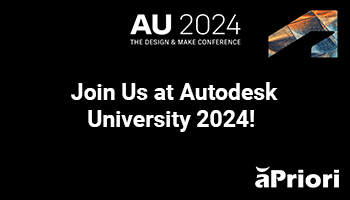 Join aPriori at Autodesk University 2024 in San Diego!
