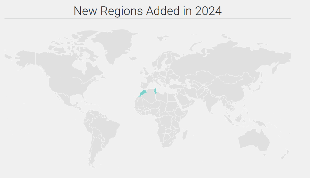 new aPriori RDLs Morocco and Tunisia highlighted on global map