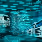supply chain performance lessons digital trucks connected by coordinates and data