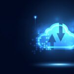 Image of the Cloud with arrows moving up and down